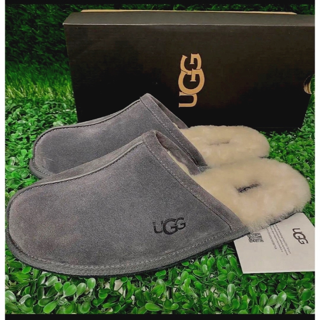 UGG☆新品☆ アグ スカッフ スリッパ　ルームシューズ/ グレー