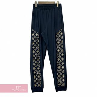 ルイヴィトン(LOUIS VUITTON)のLOUIS VUITTON 2023AW Technical Cotton Track Pants 1ABJEW ルイヴィトン テクニカルコットントラックパンツ ナイロンパンツ モノグラム サイドロゴ ネイビー サイズXS【231012】【中古-A】【me04】(スラックス/スーツパンツ)