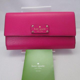 ケイトスペードニューヨーク(kate spade new york)の【正規品・鑑定済】新品　ケイトスペード　長財布　ピンク　財布(財布)