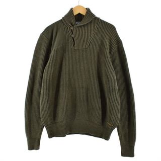 ラルフローレン(Ralph Lauren)の古着 ラルフローレン Ralph Lauren POLO by Ralph Lauren ショールカラー コットンニットセーター メンズXL /eaa375442(ニット/セーター)