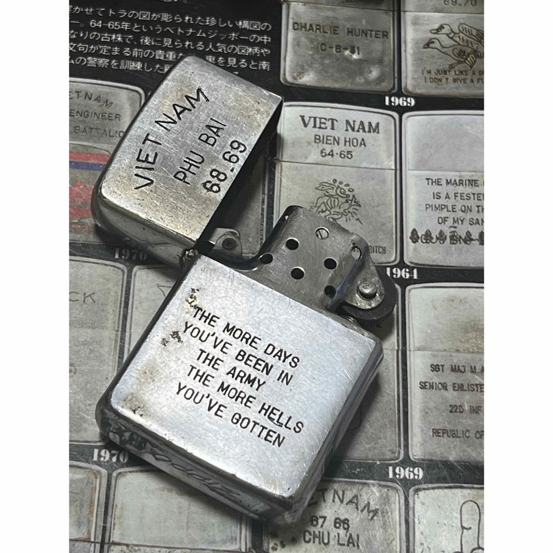 【ベトナムZIPPO】本物 1968年製ベトナムジッポー「ベトナム地図」PHU