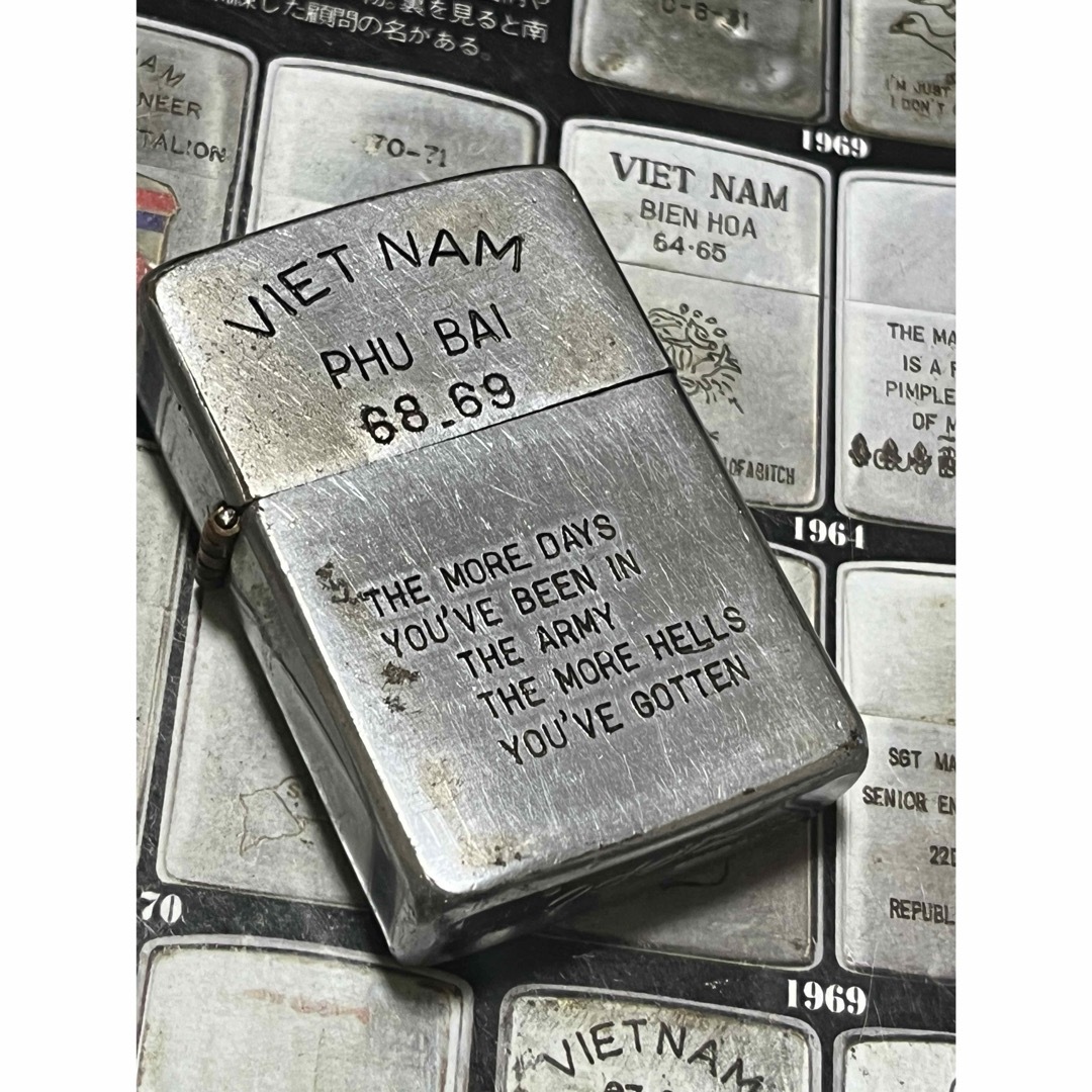 【ベトナムZIPPO】本物 1968年製ベトナムジッポー「ベトナム地図」PHU