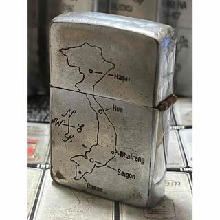 【ベトナムZIPPO】本物 1968年製ベトナムジッポー「ベトナム地図」PHU