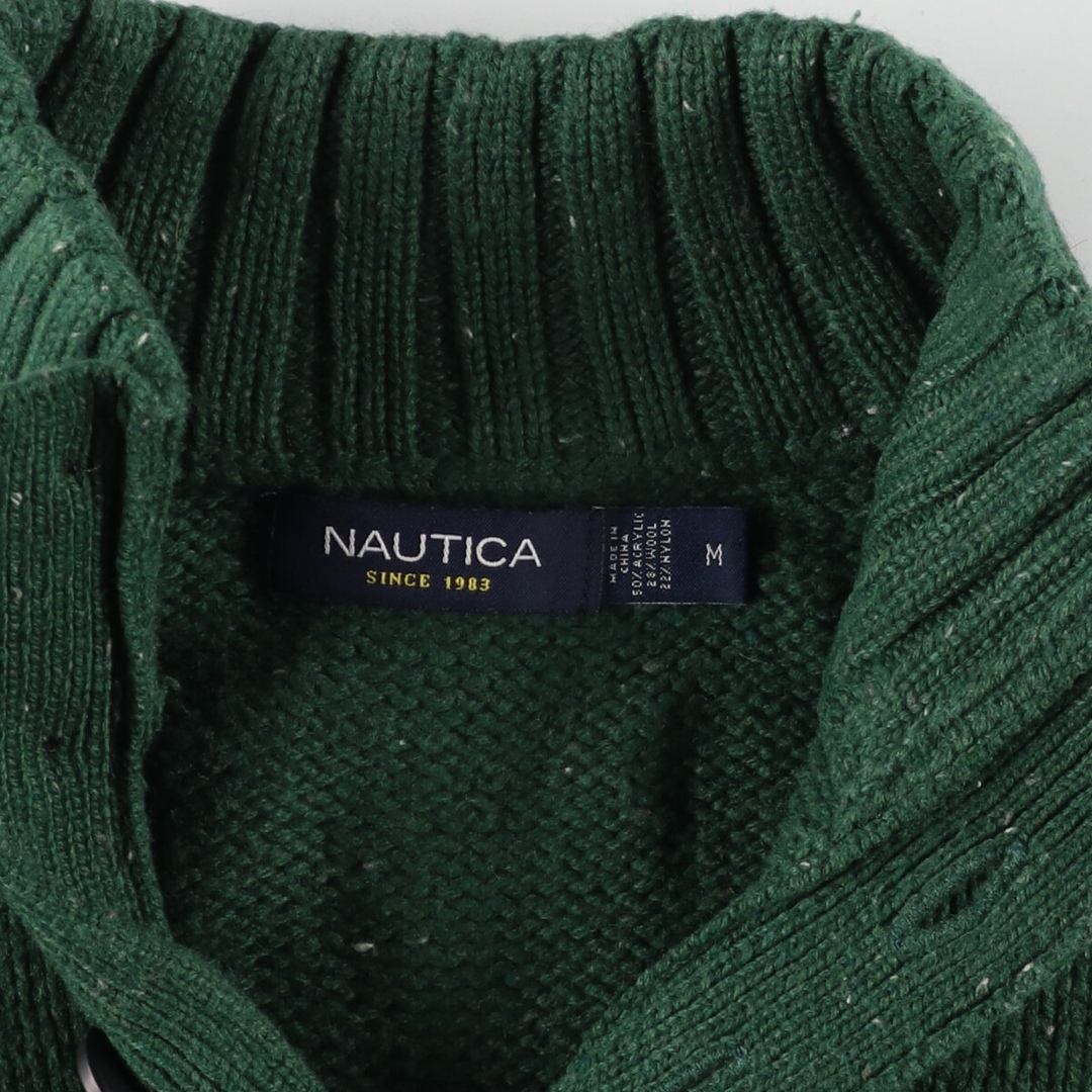 NAUTICA(ノーティカ)の古着 ノーティカ NAUTICA ハーフボタン アクリルニットセーター メンズM /eaa373072 メンズのトップス(ニット/セーター)の商品写真