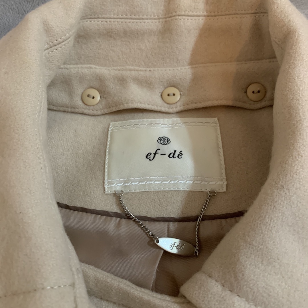 ef-de(エフデ)のefde ベージュ　ゴールドボタン　　ピーコート レディースのジャケット/アウター(ピーコート)の商品写真