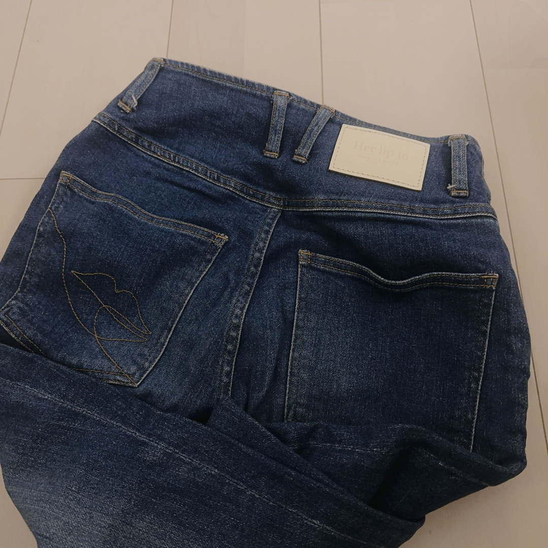 herlipto Paris High Rise Jeans デニム blue レディースのパンツ(デニム/ジーンズ)の商品写真