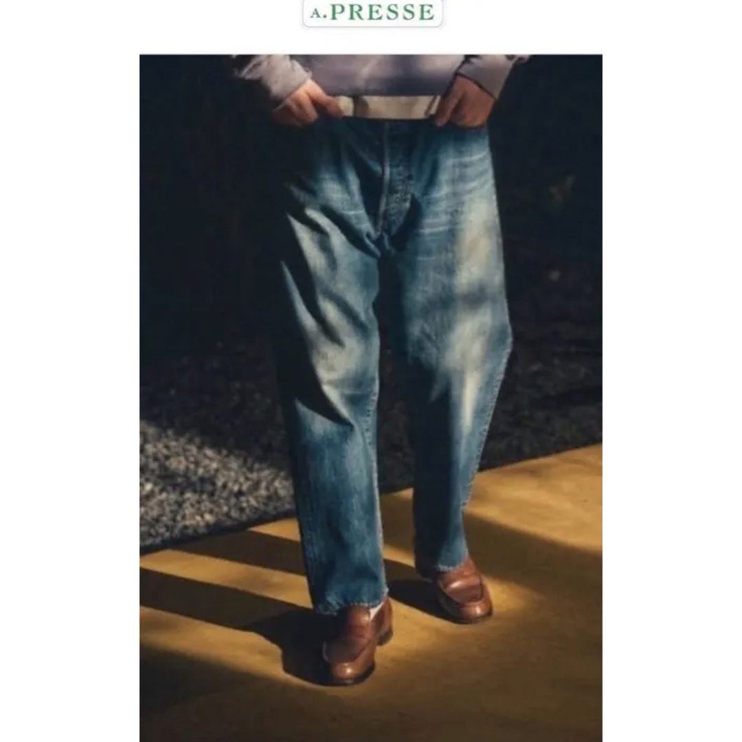 a.presse Washed Denim Wide Pants 36