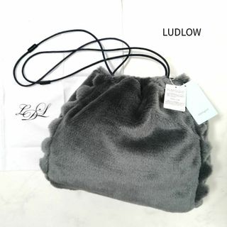 LUDLOW ムートン ファー 巾着 ショルダーバッグ