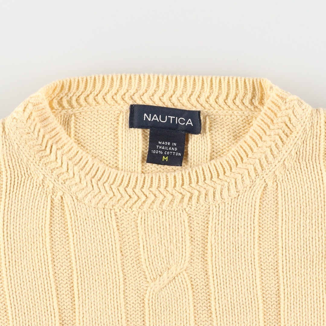 古着 ノーティカ NAUTICA リブ編み コットンニットセーター メンズL /eaa378647
