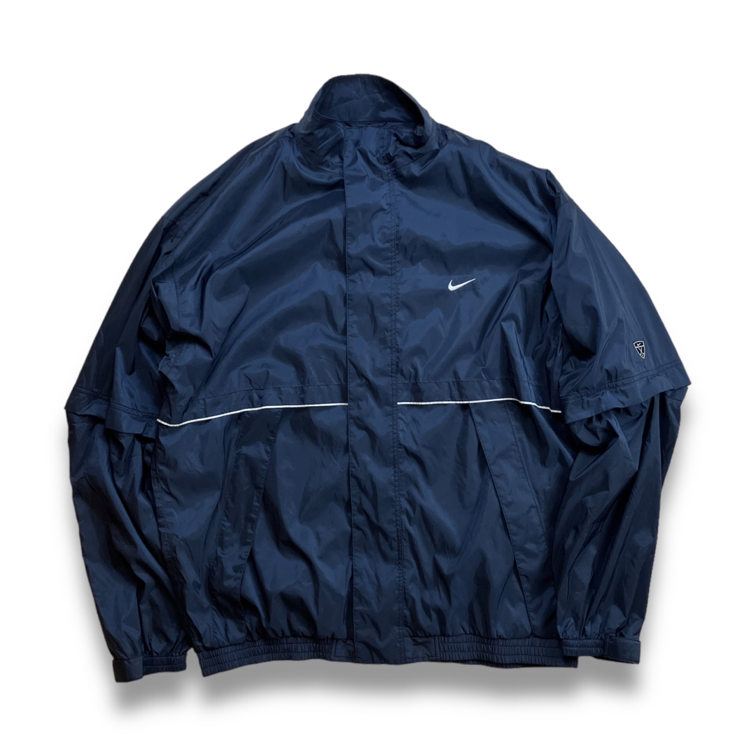 00s NIKE ナイキ ヴィンテージナイロンセットアップ ジャケット ネイビー