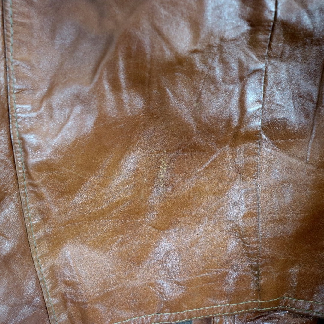 70年代 Reed Sportswear テーラード レザージャケット クルミボタン