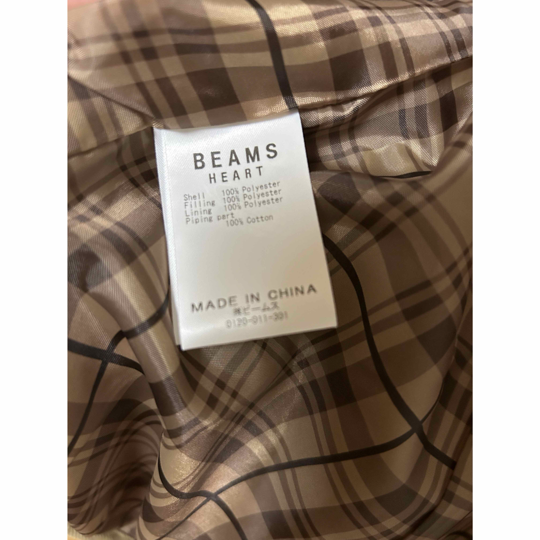 BEAMS(ビームス)のBEAMS HEART キルティングジャケット ベージュ　 レディースのジャケット/アウター(ダウンジャケット)の商品写真