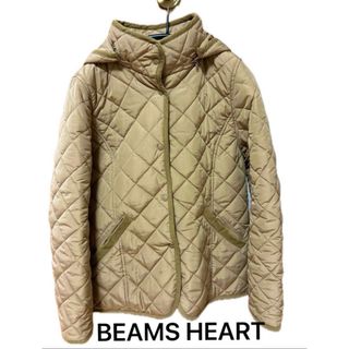 ビームス(BEAMS)のBEAMS HEART キルティングジャケット ベージュ　(ダウンジャケット)