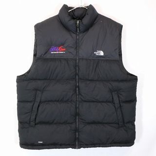 ノースフェイス 中綿ベスト 黒 メンズLサイズ相当 ポケット多数入手困難-