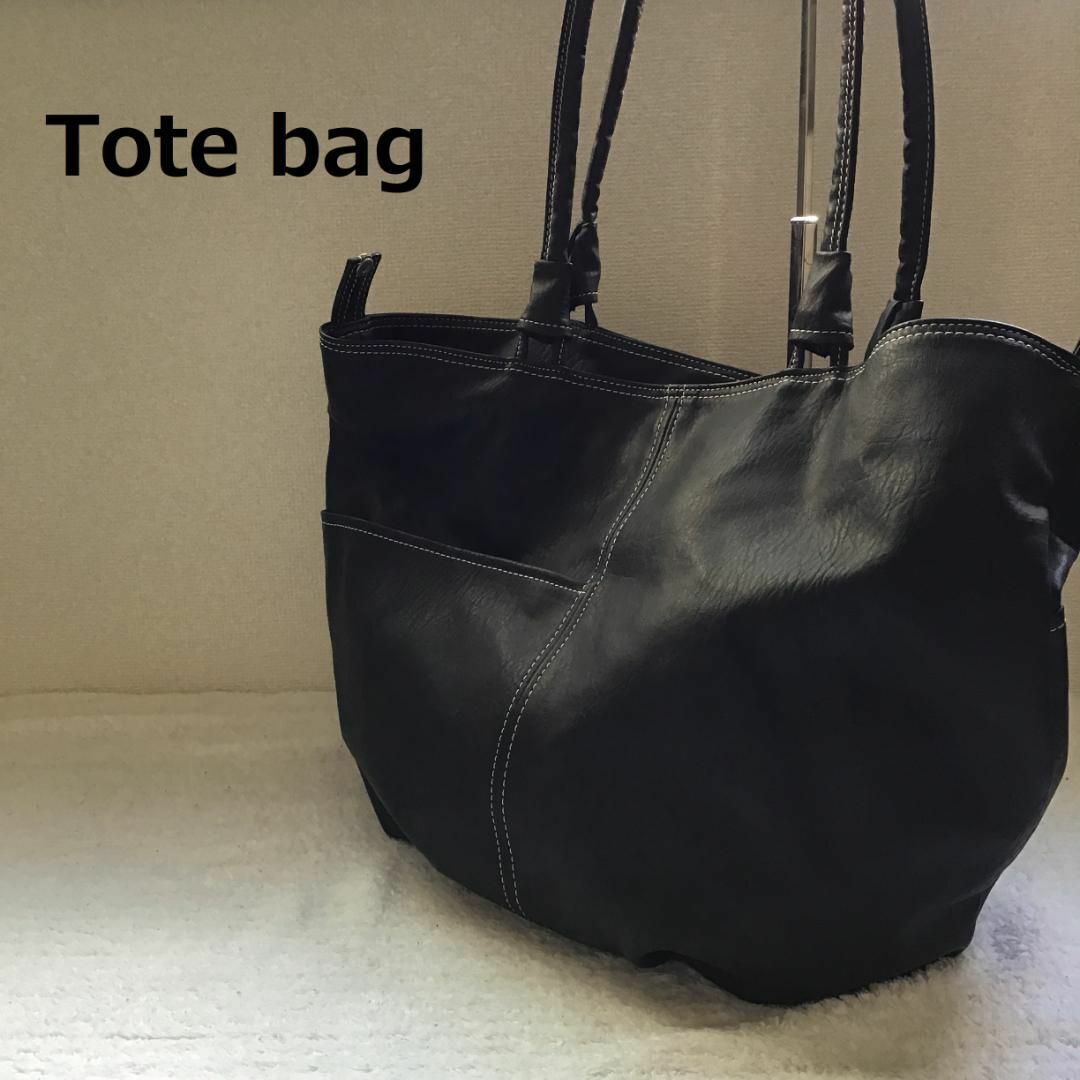 美品✨希少 レア セミショルダーバッグトートバッグ ブラック黒-