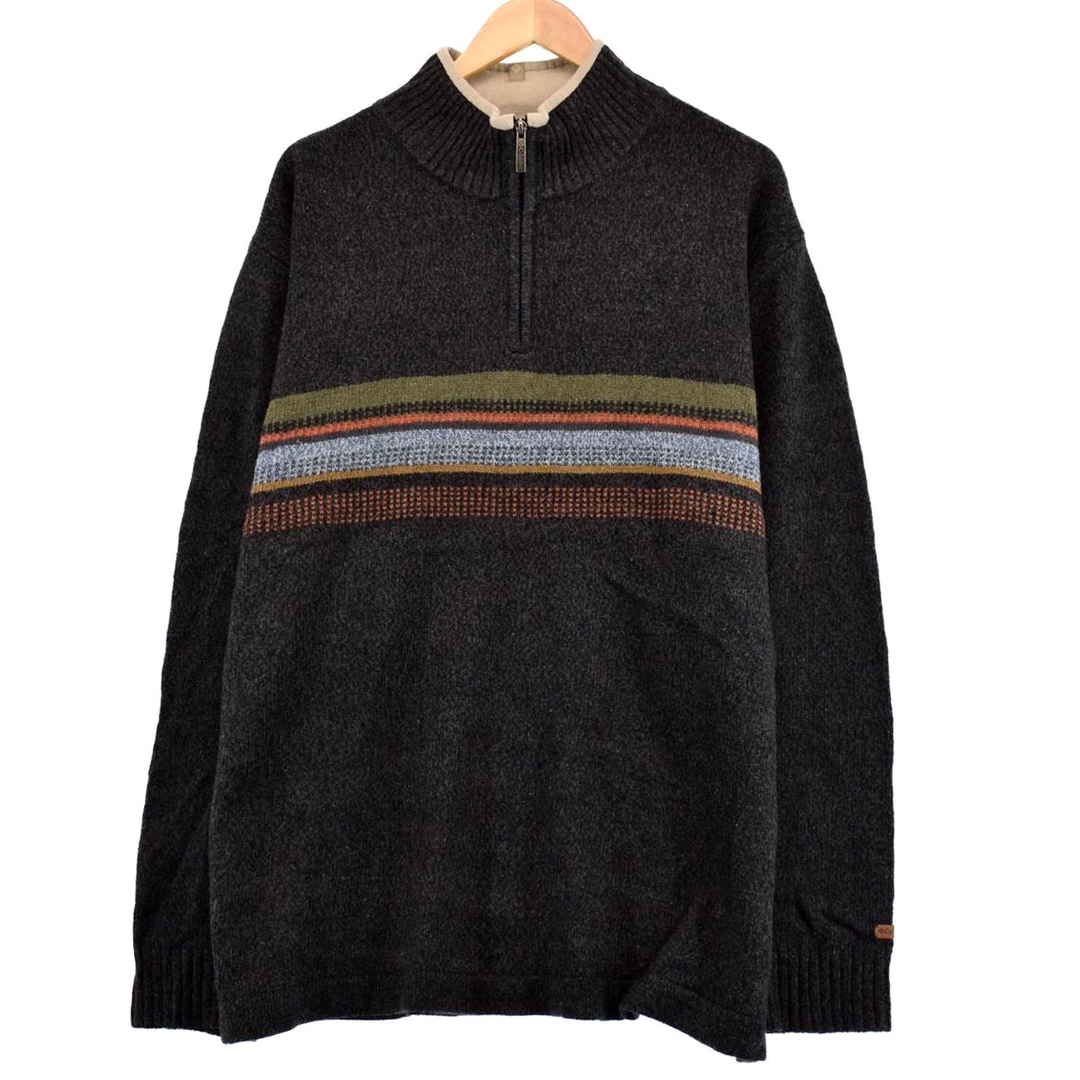 SWEATER MARKET 総柄 ハーフジップセーター メンズXXL /eaa365241