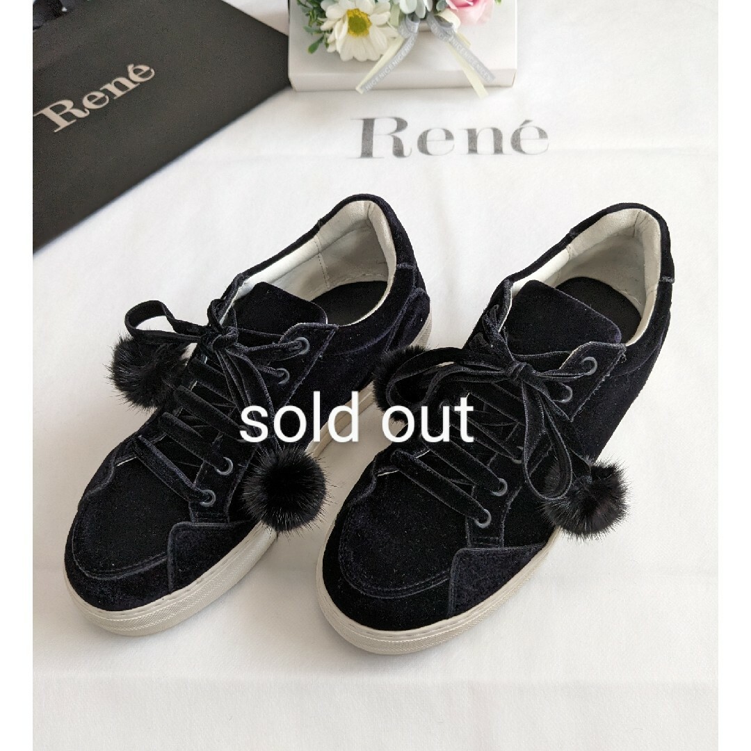 Rene♡"Velour Shoes"　スニーカー　37　foxey