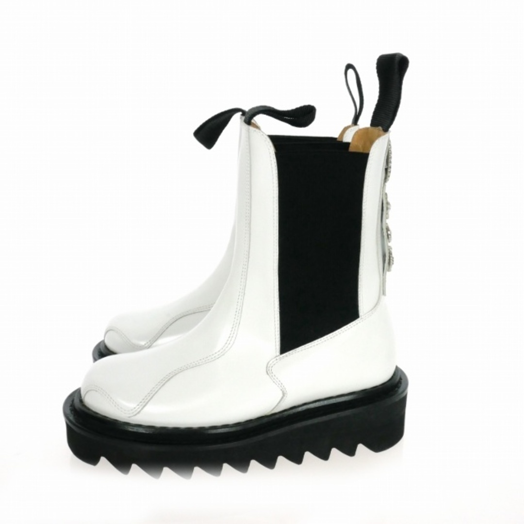 トーガ プルラ TOGA PULLA メタル サイドゴア ブーツ 35 白 レディースの靴/シューズ(ブーツ)の商品写真