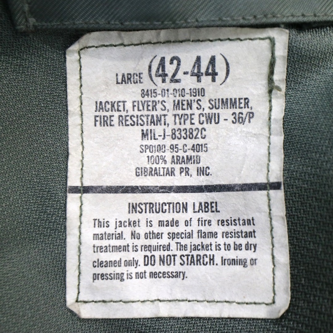 米軍実物 U.S.AIRFORCE CWU-36/P フライトジャケット-