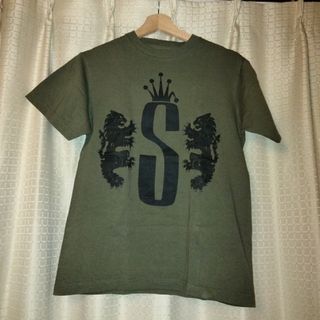 【最高デザイン】ステューシー クラウン ビッグロゴ入り半袖Tシャツ ストリート