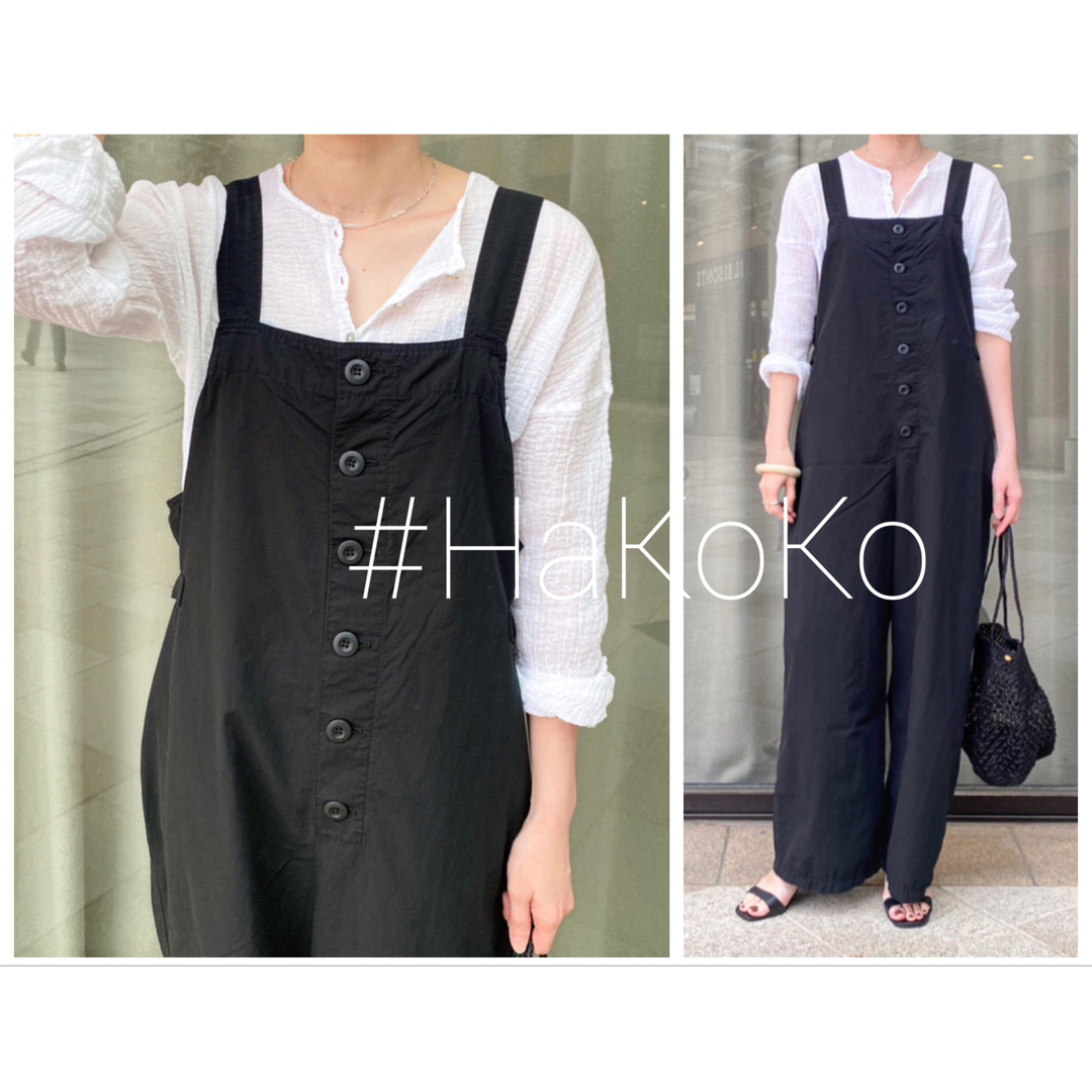 【美品】 IENA リップストップオーバーオール サロペット ブラック 36