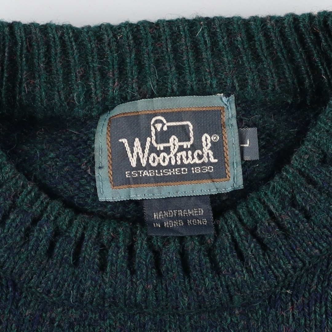 WOOLRICH - 古着 90年代 ウールリッチ WOOLRICH ウールニットセーター