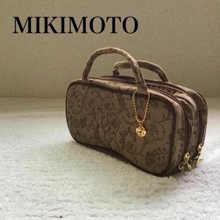 ミキモト(MIKIMOTO)の美品✨MIKIMOTO ミキモト ハンドバッグ ブラウン(ハンドバッグ)