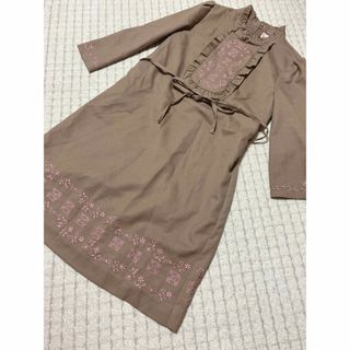 ミニマム(MINIMUM)のミニマム　秋にぴったりワンピース　美品(ひざ丈ワンピース)