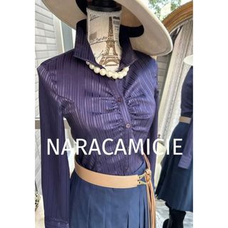 ナラカミーチェ(NARACAMICIE)の綺麗なお姉さんのナラカミーチェ上質なパープルブラウス(シャツ/ブラウス(長袖/七分))