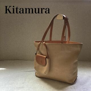キタムラ(Kitamura)のレア✨Kitamura キタムラ セミショルダーバッグ/トートバッグ クリーム色(ショルダーバッグ)