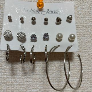 シルバーピアス　9点セット　まとめ売り(ピアス)