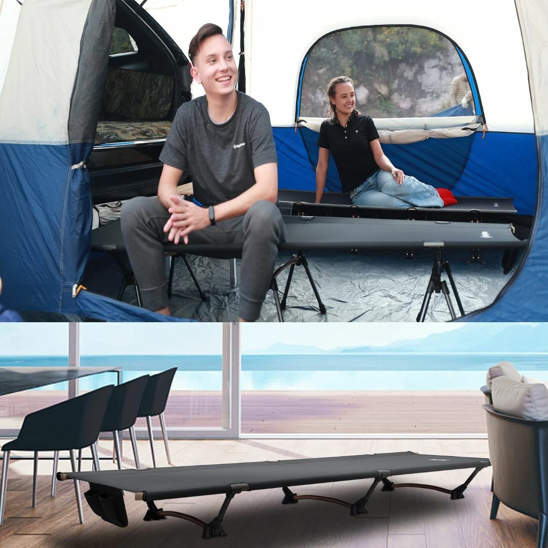 KingCamp キャンプ コット 折りたたみ アウトドア ベッド 航空アルミ