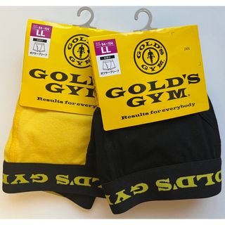 ゴールドジム(GOLD'S GYM)の【残り１セット】ゴールドジム　ボクサーブリーフ　LLサイズ　濃黄色×黒色セット(ボクサーパンツ)