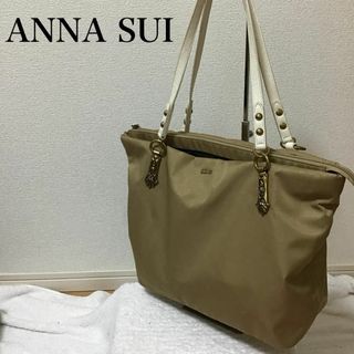 アナスイ(ANNA SUI)の美品✨ANNA SUI アナスイ セミショルダーバッグ/トートバッグ カーキ(ショルダーバッグ)