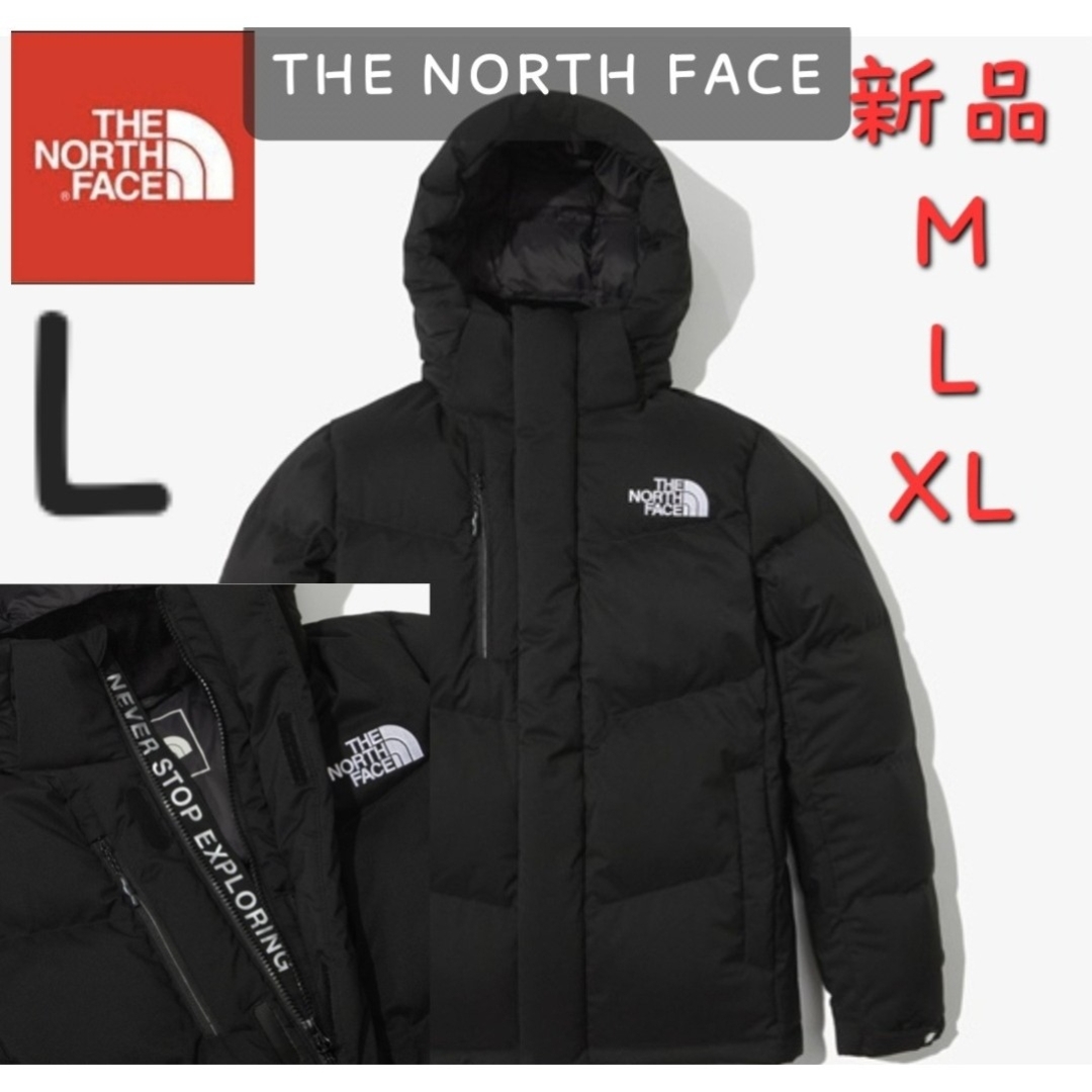 ポリエステル100%充填材THE NORTH FACE　ノースフェイス　ロゴ　新品　ダウンジャケット　L