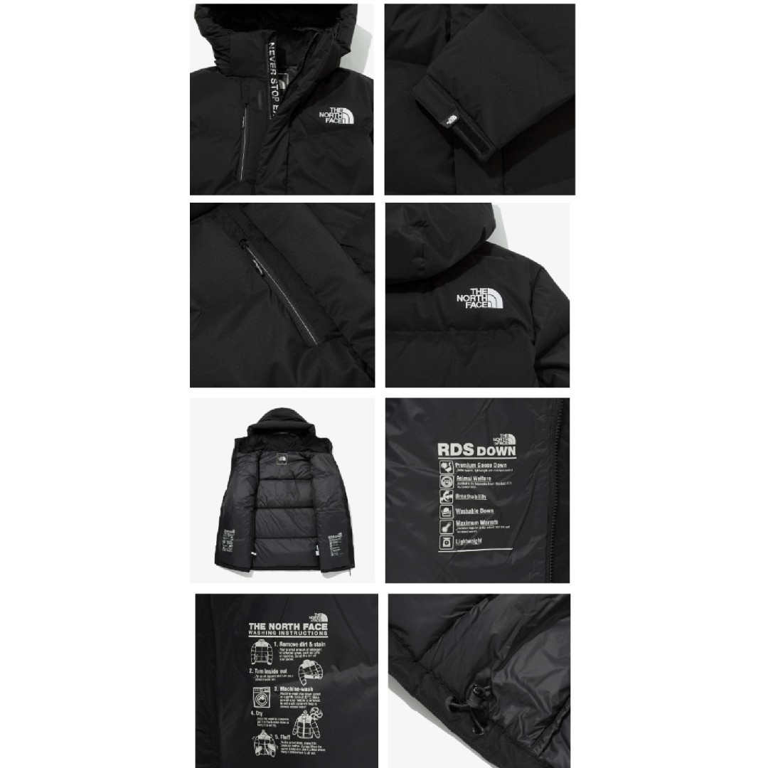 THE NORTH FACE　ノースフェイス　ダウンジャケット　縦ロゴ　L　新品