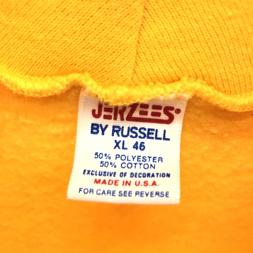 JERZEES(ジャージーズ)の古着 80年代 ジャージーズ Jerzees Russell ラッセル カレッジ スウェットプルオーバーパーカー USA製 メンズL ヴィンテージ /eaa378309 メンズのトップス(スウェット)の商品写真