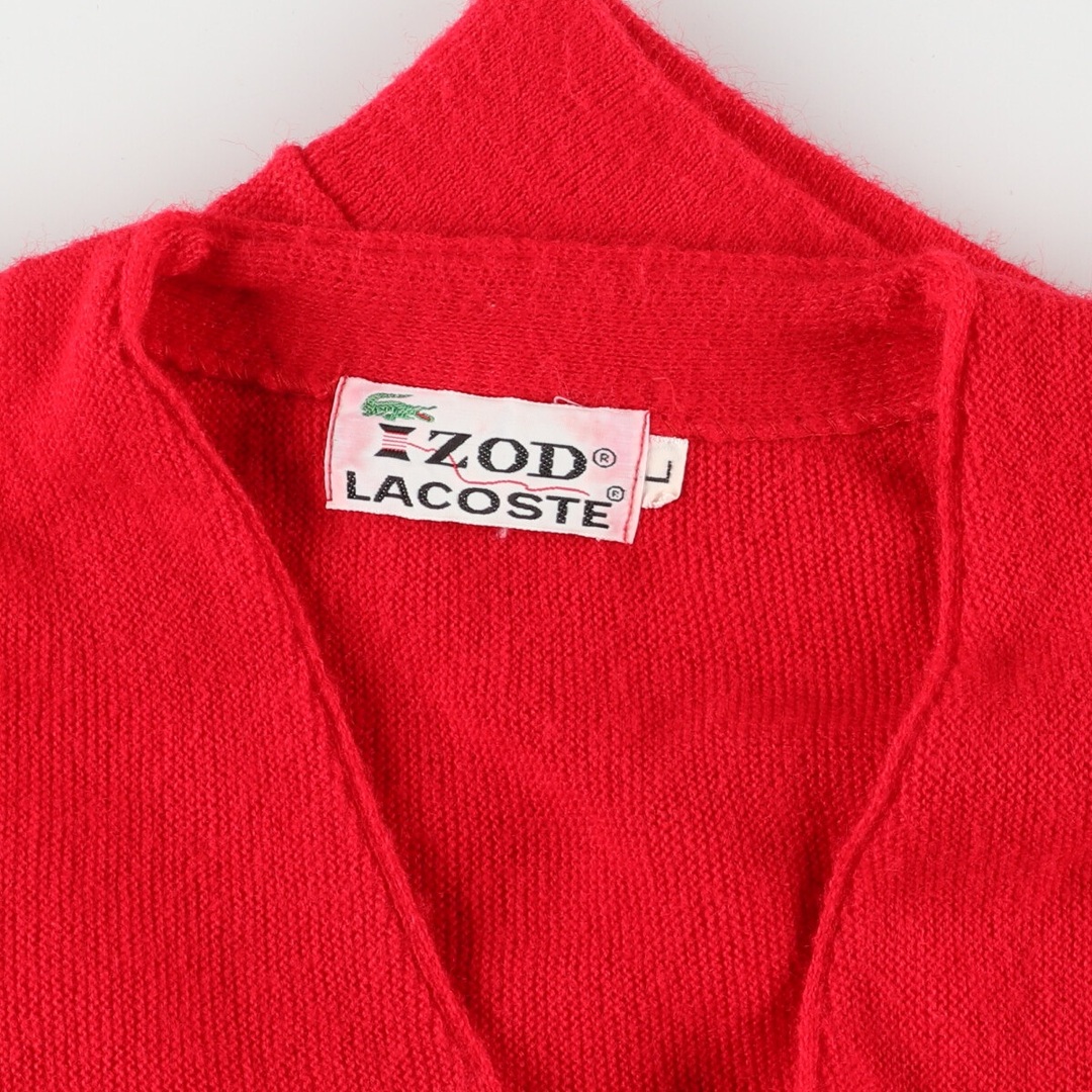古着 70年代 ラコステ LACOSTE IZOD アクリルニットカーディガン USA製 ... 70年代 ラコステ LACOSTE IZOD アクリルニットカーディガン USA製 メンズS ヴィンテージ /eaa304877
