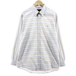 ブルックスブラザース(Brooks Brothers)の古着 ブルックスブラザーズ Brooks Brothers 長袖 ボタンダウンストライプシャツ メンズXL ヴィンテージ /eaa383685(シャツ)