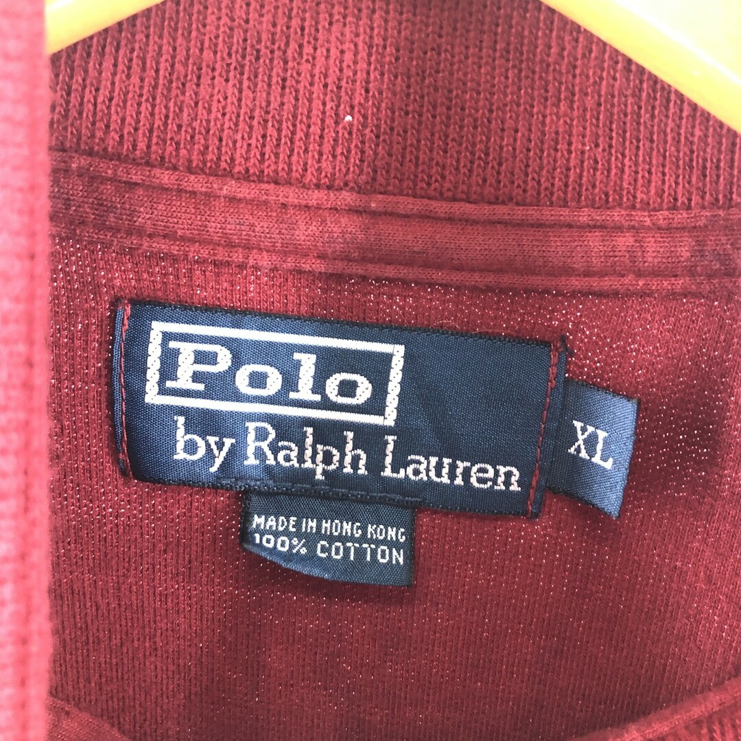 Ralph Lauren(ラルフローレン)の古着 ラルフローレン Ralph Lauren POLO by Ralph Lauren ハーフジップスウェットシャツ トレーナー メンズXL /eaa364501 メンズのトップス(スウェット)の商品写真
