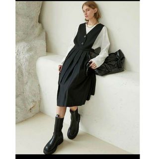 ステュディオス(STUDIOUS)の【Fano Studios】Sleeveless pleated dress(ロングワンピース/マキシワンピース)