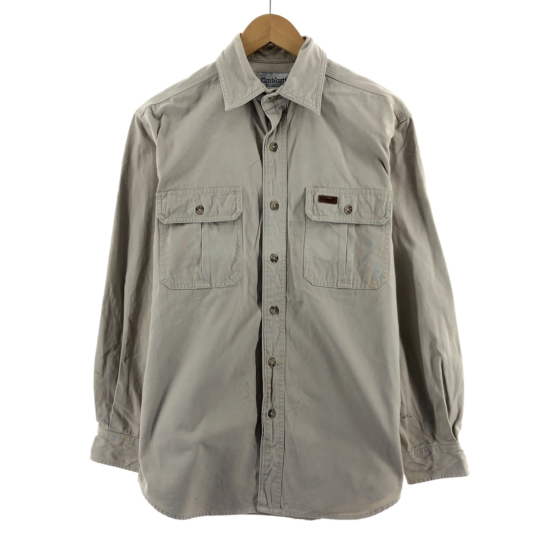 カーハート Carhartt 長袖 ダック地ワークシャツ メンズL /eaa377732