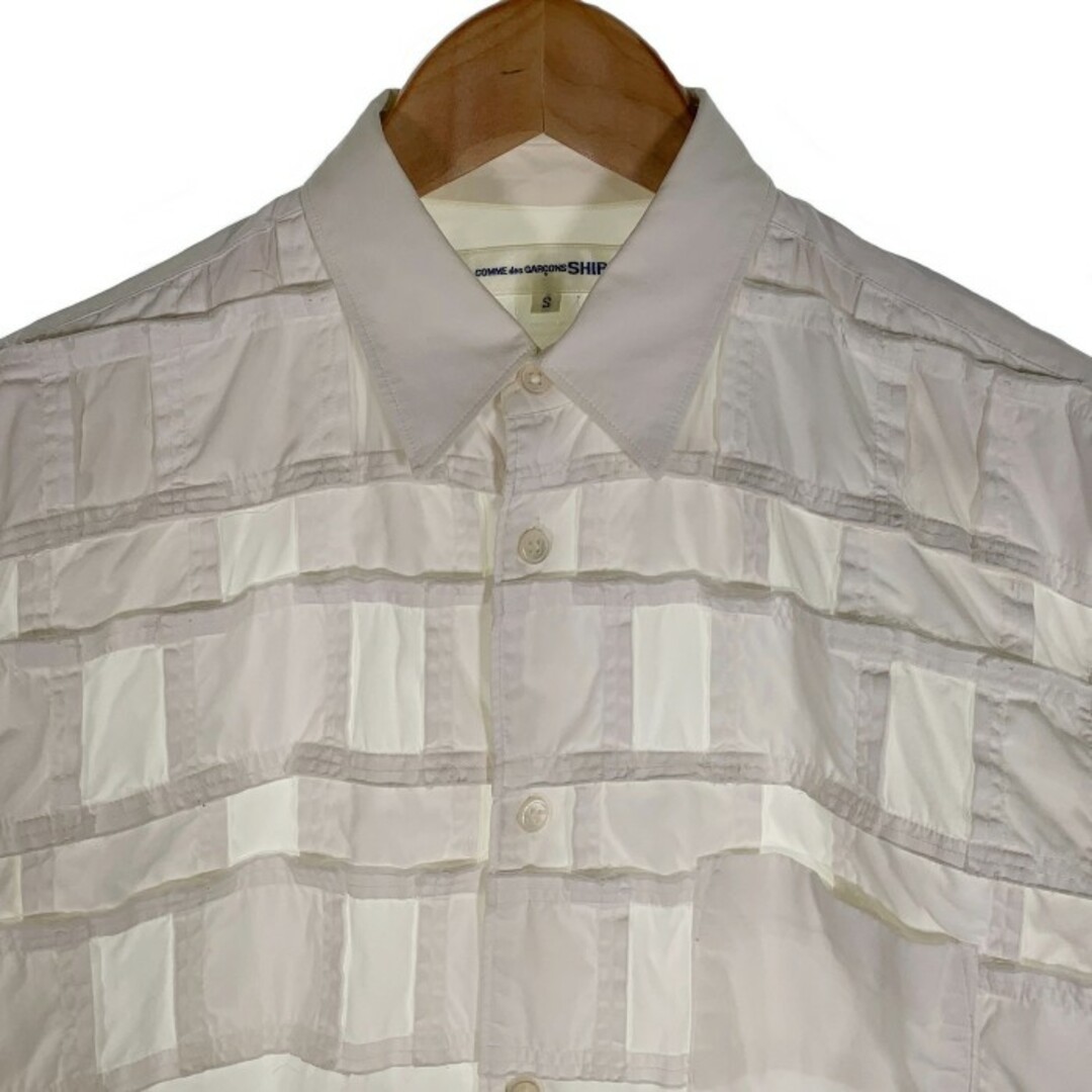 COMME des GARCONS SHIRT コムデギャルソンシャツ デザインシャツ ホワイト S16039 Size S COMME des GARCONS SHIRT コムデギャルソンシャツ デザインシャツ ホワイト S16039 Size S