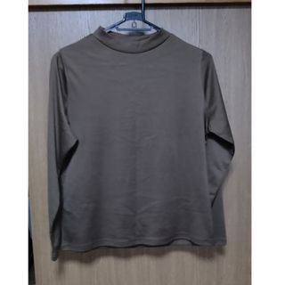 シマムラ(しまむら)のレディース　トップス　秋冬　ハイネック　長袖　Tシャツ　ブラウン　インナー(Tシャツ(長袖/七分))