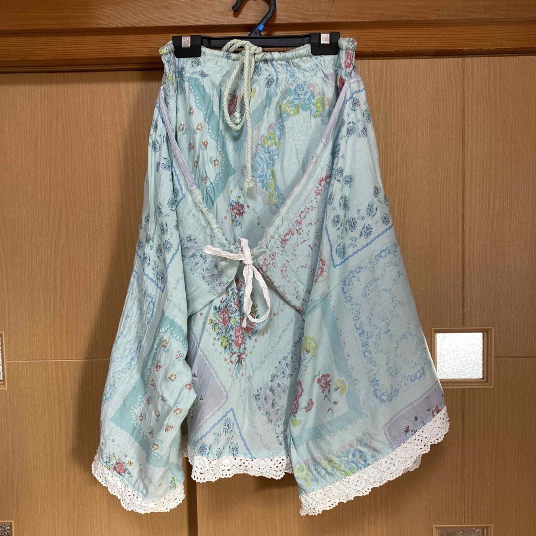 Hamble by Par Avion(ハンブルバイパラビオン)のハンカチエプロンスカート ビンテージ Par Avion レディースのスカート(ロングスカート)の商品写真