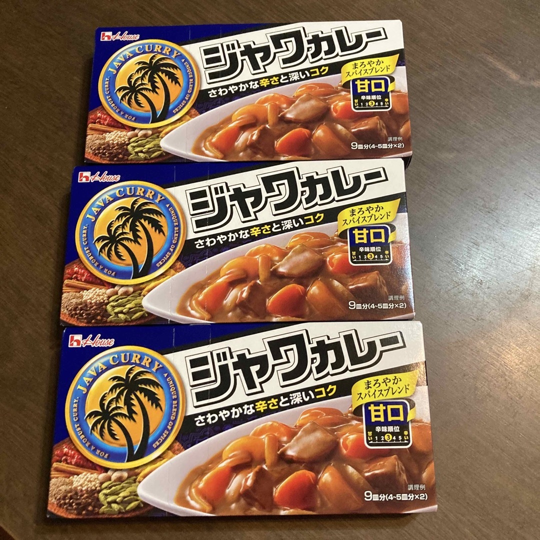 ハウス食品 ジャワカレー(甘口)3箱の通販 by ちょこ's shop｜ハウスショクヒンならラクマ