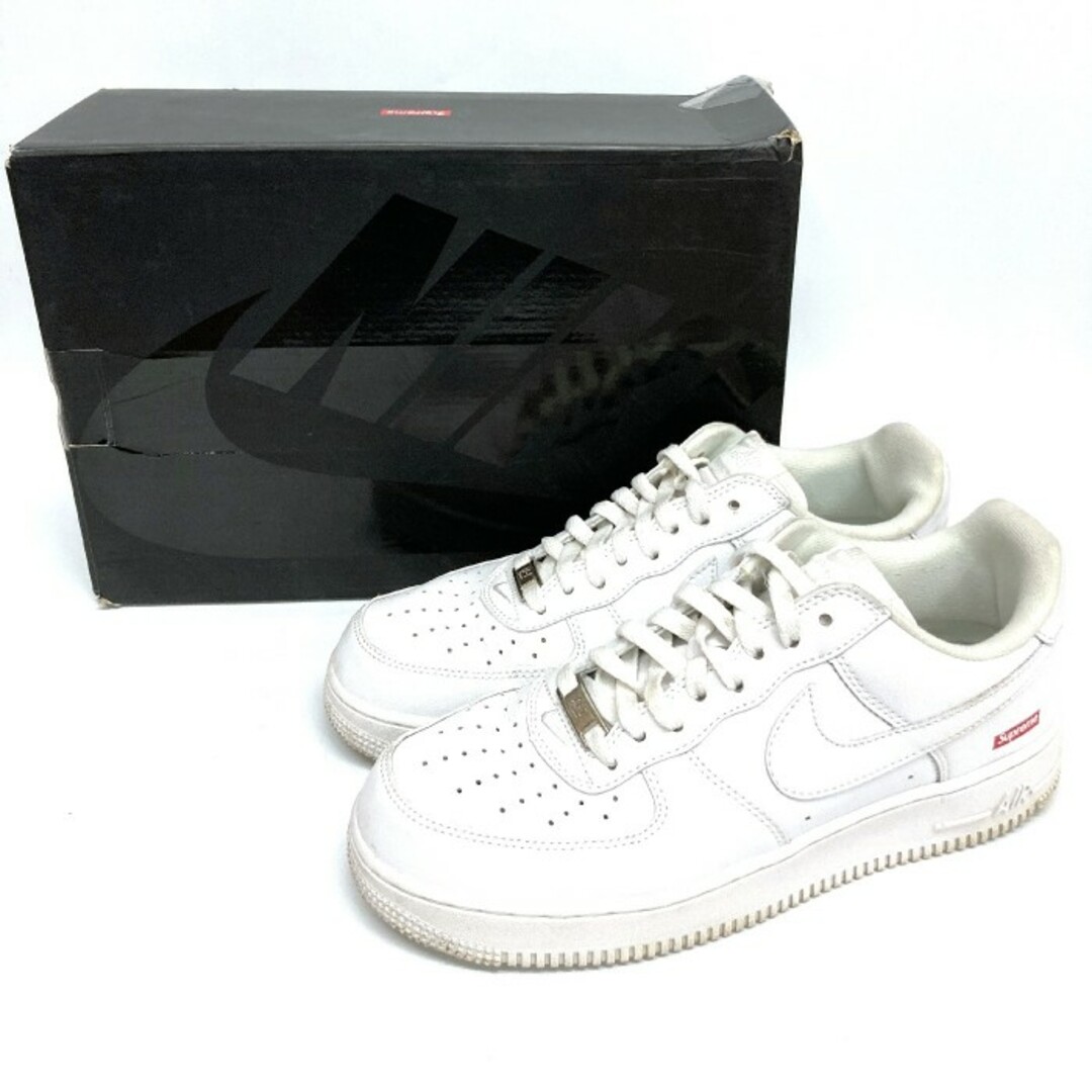 ★NIKE×Supreme ナイキ×シュプリーム AIR FORCE 1 LOW エアフォース1ロー スニーカー CU9225-100 ホワイト size26.5cm