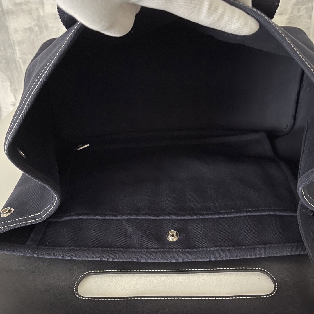エルメス HERMES ヴァルパライソ トートバッグ mm ネイビー-