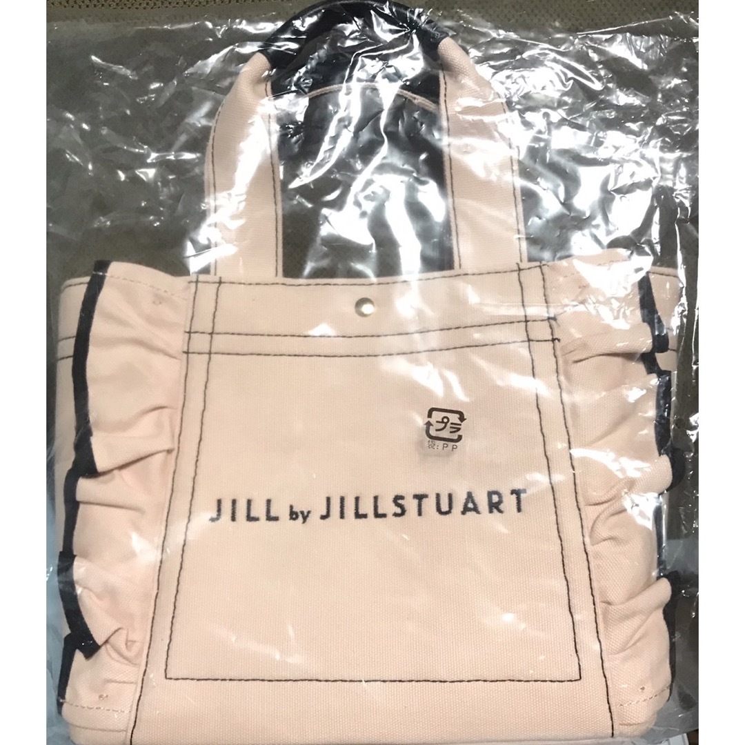 新品JILL by JILLSTUART フリルトートバッグ  ブラックピンク