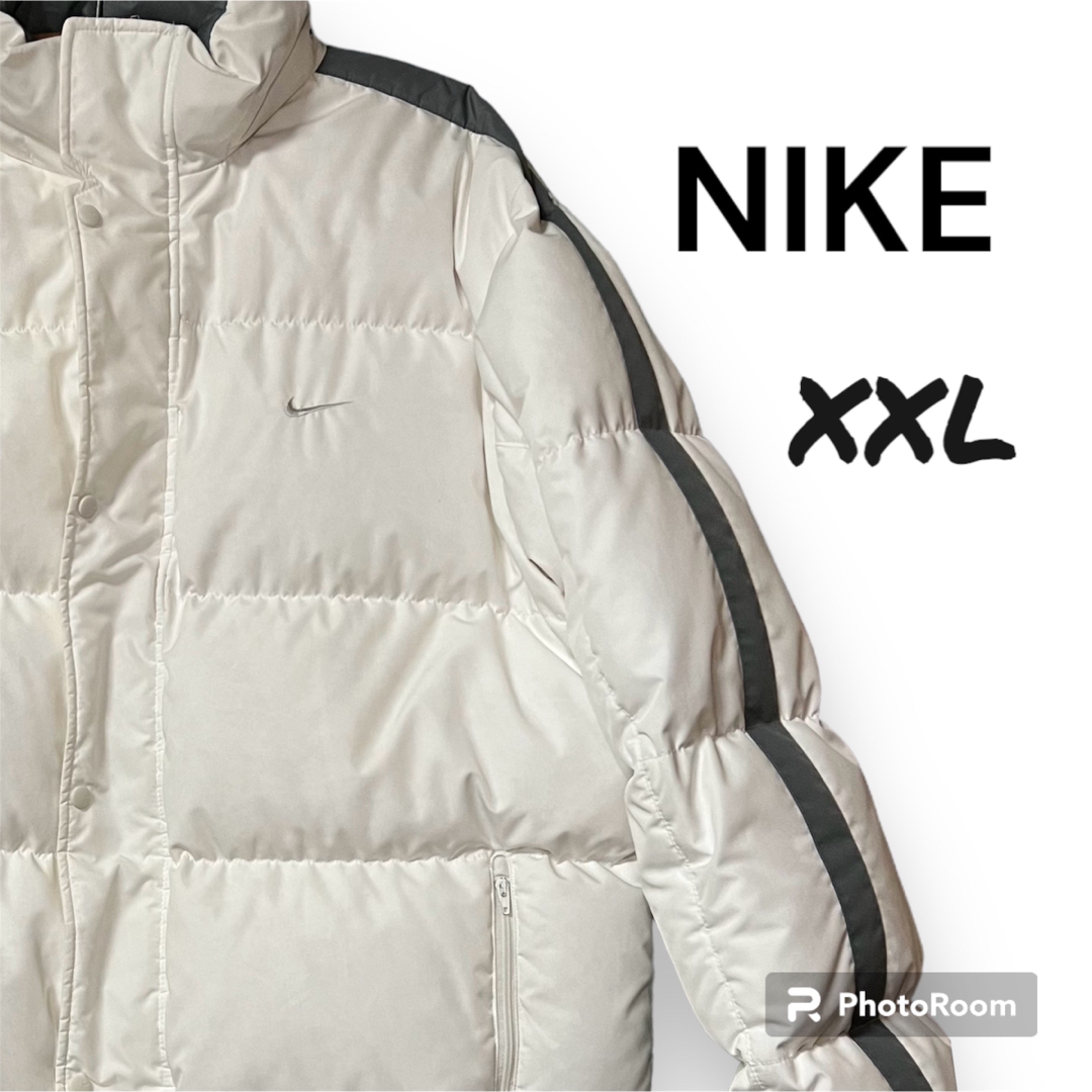 NIKE(ナイキ)のNIKE ナイキ ダウンジャケット 刺繍 ホワイト 希少 メンズのジャケット/アウター(ダウンジャケット)の商品写真